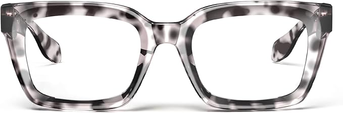 VISOONE Chunky Square Blue Light Blocking Glasses with Anti Computer Glare for Working Women Men MONTANA
