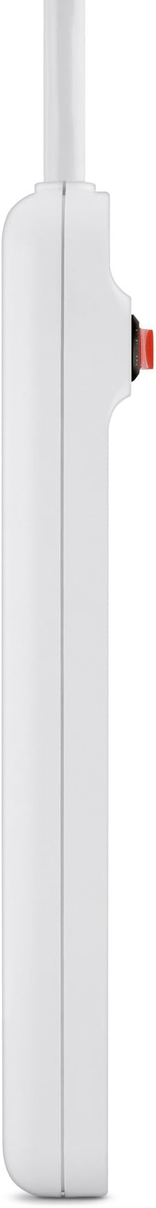 Belkin 6-Outlet Power Strip With 3ft Cord, White