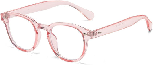 NIDOVIX Retro Round Blue Light Blocking Glasses for Men Women, Vintage Frame Non-prescription Computer Reading Eyeglasses