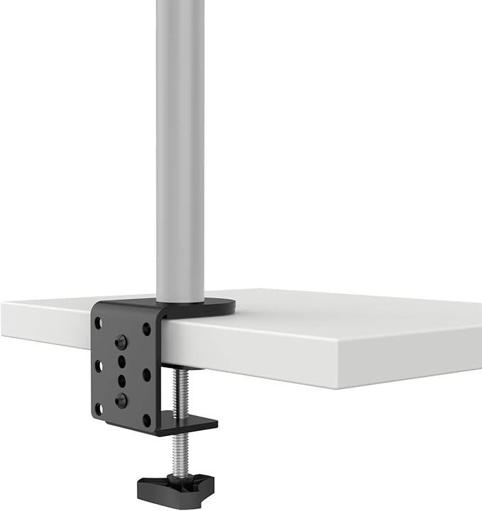WALI C Clamp Base Stand Mounting Accessory, Desk c-clamp for WALI Monitor Mount Workstation System (C-CLAMP), Black