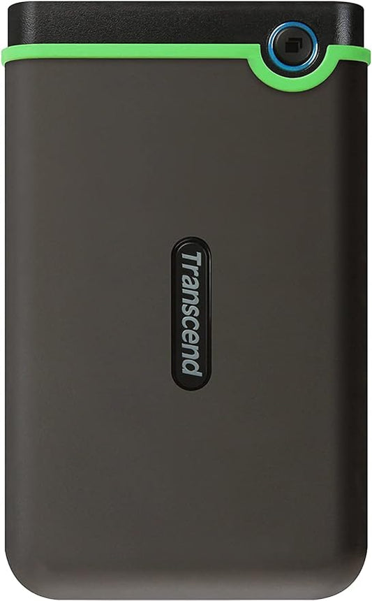 Transcend TS4TSJ25M3S-E Portable Hard Drive, 4 TB, Shockproof, Slim Type, USB3.1, Gen1, PC/PS4 Compatible, 3 Year Warranty