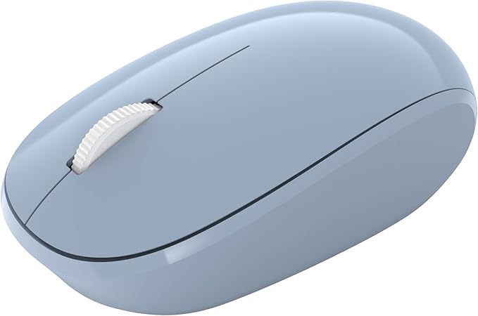 Incase Bluetooth Mouse - Designed by Microsoft - Compact, Comfortable, Right/Left Hand Use, 4-Way Scroll Wheel, Wireless Bluetooth Mouse for PC/Laptop/Desktop, Mac/Windows Computer (Pastel Blue)