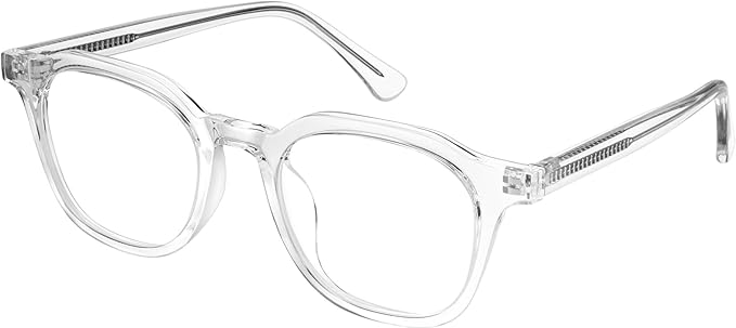 Dollger Blue Light Blocking Glasses For Woman Men Thick-Framed Square Non-Prescription, For Computer,Gaming, Phone Use