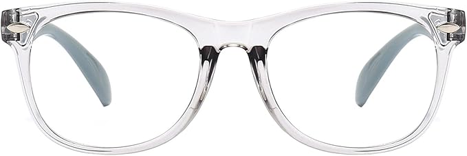 1 Pack kids Blue Light Blocking Glasses For Girls And Boys Computer Blue Light Blocking Glasses For Age 3-11 (Light gray)