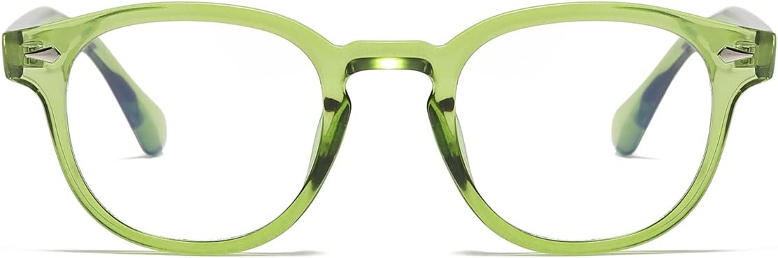 NIDOVIX Retro Round Blue Light Blocking Glasses for Men Women, Vintage Frame Non-prescription Computer Reading Eyeglasses