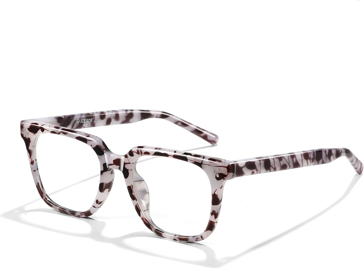 Oversized Square Blue Light Glasses for Woman Men fashion Reduce Eyestrain Protection for TV/Computer/Gaming