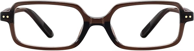 TIJN Magnus Square Blue Light Blocking Glasses for Women Men,Rectangular Computer Glasses for Gaming Work Screen Use,TR90
