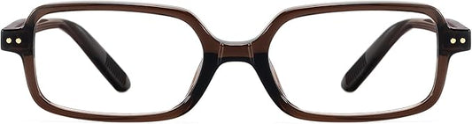 TIJN Magnus Square Blue Light Blocking Glasses for Women Men,Rectangular Computer Glasses for Gaming Work Screen Use,TR90