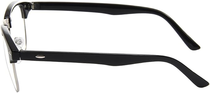 Shiratori New Vintage Fashion Half Frame Semi-Rimless Clear Lens Glasses