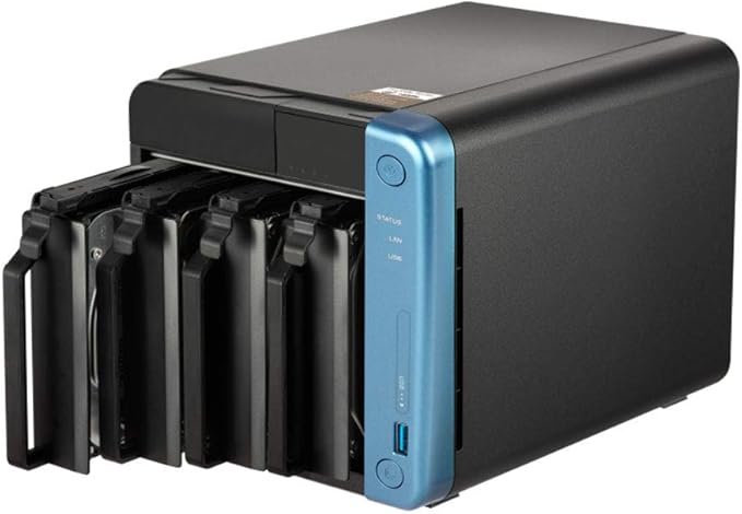 QNAP Turbo NAS TS-453Be NAS Storage System Including Intel J3455 Quad Core CPU, 8GB DDR3L RAM, 16TB HDD Storage, RAID, Intel HD Graphics