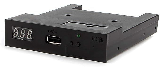 Floppy & Tape Drives-3.5in 1.44MB Sfr1m44-u100k Updated Version USB Flash Disk Floppy Drive Emulator + CD Screws Black