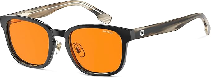 ANYLUV Blue Light Glasses Men Women Computer Gaming Glasses Anti Eyestrain Lightweight Blue Light Blocking Glasses