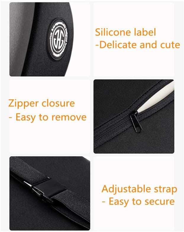 Car Lumbar Support Pillow and Car Neck Pillow Kit, Ergonomic Car Seat Headrest & Lumbar Cushion with Adjustable Strap for Neck Back Pain Relief, for Office Chair/Truck/Wheelchair (Coffee)