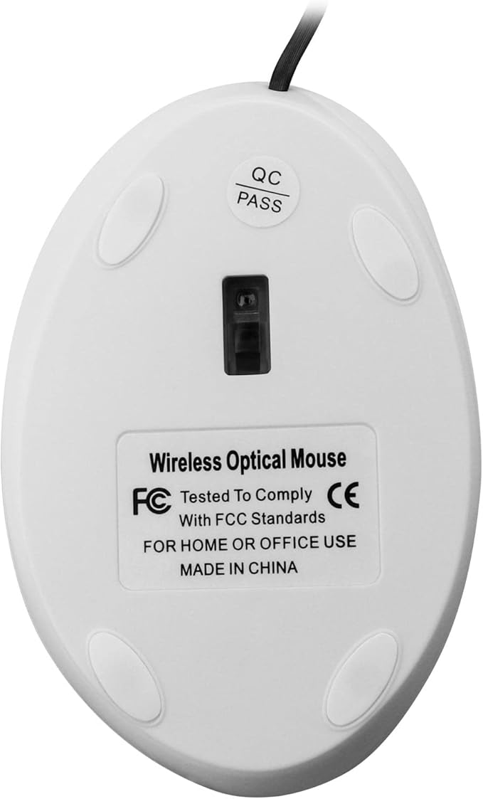 Wired Vertical Mouse, Ergonomic Optical USB Cord PC Gaming Mice 800-1200-1600 DPI Portable Silent Mause for Laptop Desktop Office Use (White)
