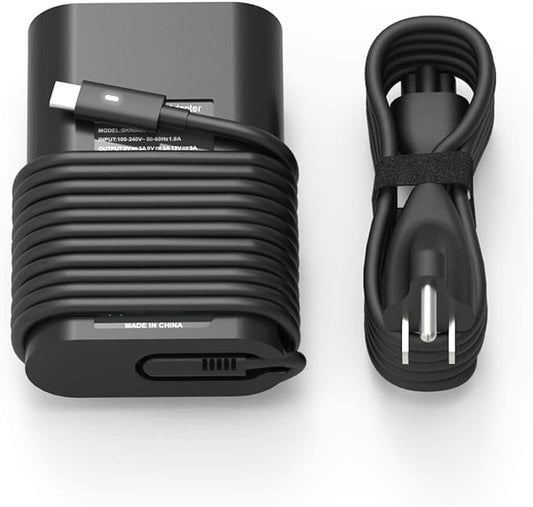 65W 45 Watt AC Adapter Compatible with Dell Laptop Charger USB C Computer Latitude 5420 7420 5540 5440 3540 7440 5450 5430 5520 5530 7430 E5430 E5440,XPS 13 Type C Power Cord