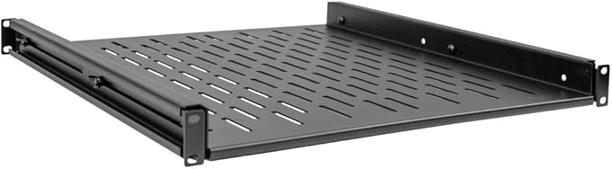 1U Vented Sliding Shelf for 4 Post Rack