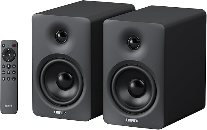 Edifier M90 Computer Speakers, 100W RMS Desktop Speakers, Hi-Res Audio, LDAC,Bluetooth 6.0 Compact Speaker, HDMI eARC/Optical/USB-C/AUX Input, SUB Out Powered Speakers, Remote Control for TV/PC-Black
