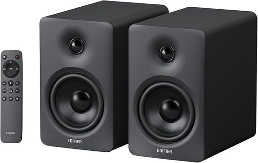 Edifier M90 Computer Speakers, 100W RMS Desktop Speakers, Hi-Res Audio, LDAC,Bluetooth 6.0 Compact Speaker, HDMI eARC/Optical/USB-C/AUX Input, SUB Out Powered Speakers, Remote Control for TV/PC-Black