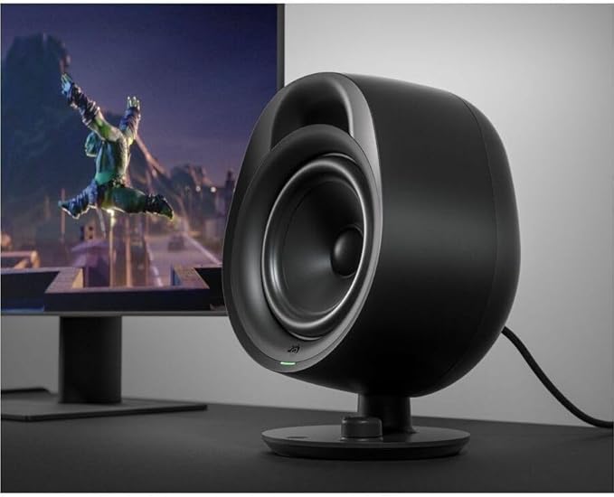 SteelSeries Arena 3 2.0 Desktop Gaming Speakers - Immersive Audio, On-Speaker Controls, 4" Drivers - Wired & Bluetooth - PC, Mac, Mobile