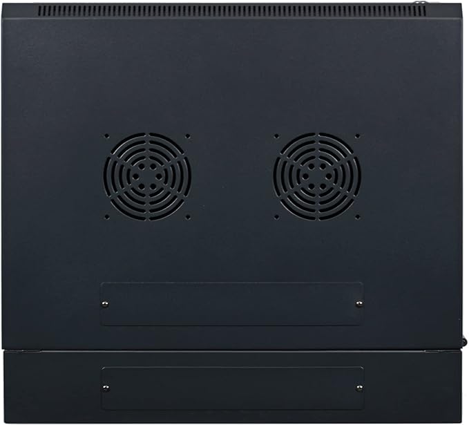 AEONS 6U Professional Wall Mount IT Cabinet Enclosure Double Section Hinged Swing Out 19-Inch Server Network Rack with Vented Door 22-Inches Deep Black (Fully Assembled)