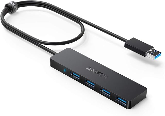 Anker 5-in-1 USB C Hub Bundle with Anker 4-Port USB 3.0 Hub, Multiport USB Hubs for Laptops