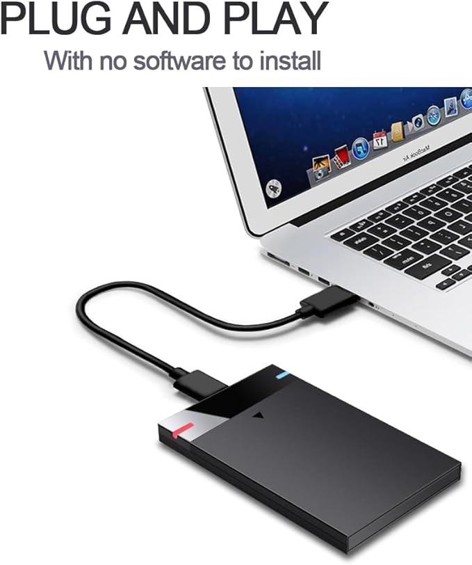 2.5'' 160GB Ultra Slim Portable External Hard Drive USB3.0 HDD Storage for PC, Desktop, Laptop, MacBook, Chromebook