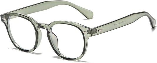 NIDOVIX Retro Round Blue Light Blocking Glasses for Men Women, Vintage Frame Non-prescription Computer Reading Eyeglasses