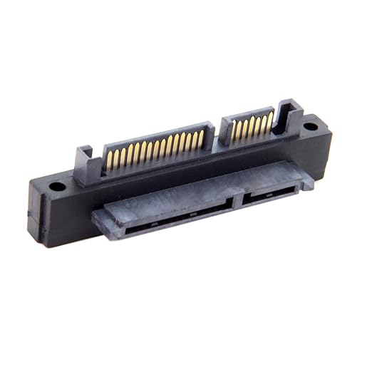 chenyang SATA 22Pin Male to Female 90 Degree UP Angled Gender Changer Connector Adapter for 2.5/3.5" Hard Disk Drive