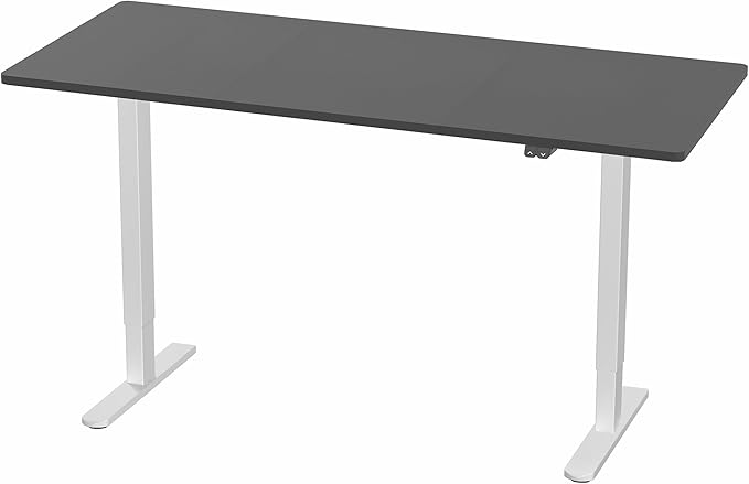 VIVO Electric 71 x 30 inch Stand Up Desk, Height Adjustable, Black Top White Frame, Home and Office Furniture Sets, DESK-KIT-0W7B