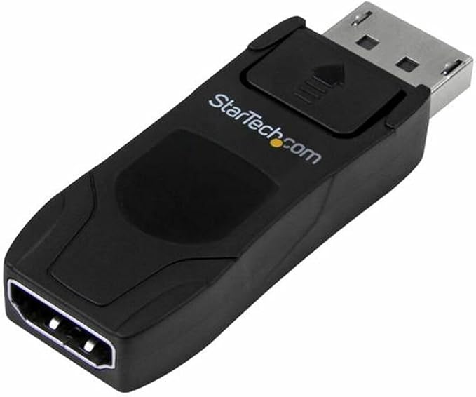 StarTech.com DisplayPort to HDMI Adapter - 4K 30Hz Compact DP 1.2 to HDMI 1.4 Video Converter - DP++ to HDMI Monitor/TV - Passive DP to HDMI Cable Adapter - Latching DP Connector (DP2HD4KADAP)