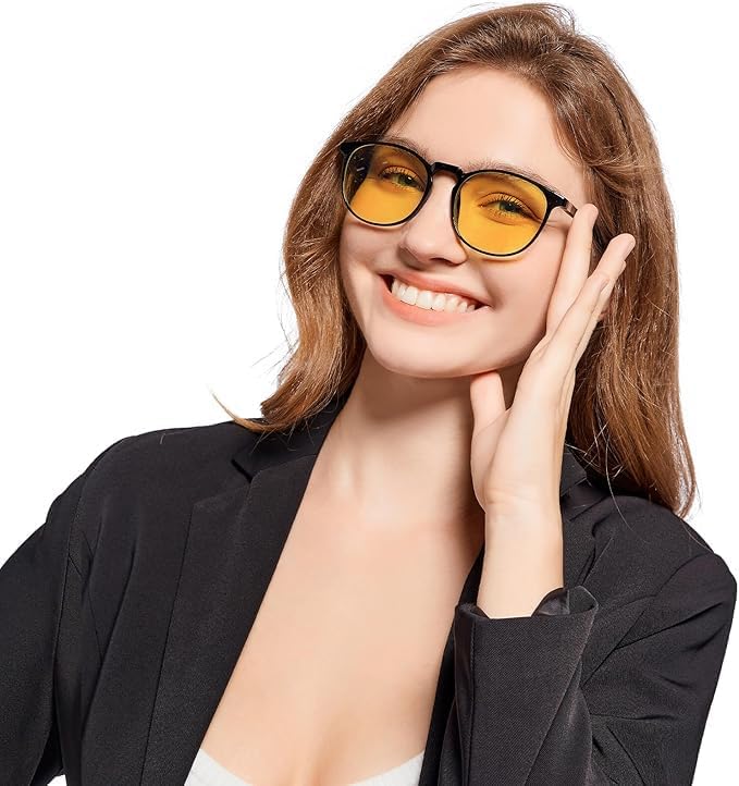 JW MARRIOTT Blue Light Blocking Glasses,Blue Light Glasses Women Men,Anti Blu-Ray Clear Gaming Glasses Lense