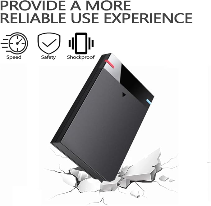 2.5'' 120GB Ultra Slim Portable External Hard Drive USB3.0 HDD Storage for PC, Desktop, Laptop, MacBook, Chromebook