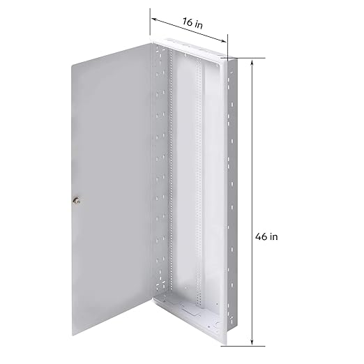 Structured Media Enclosure Accessories - Structured Wiring Cabinet - Structured Wiring Enclosure - Structured Media Cabinet - Structured Media Center - Fasthome Flush Mount Enclosure - STEREN 44"