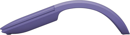 Microsoft Surface Arc Bluetooth Mouse, Ultra-Slim and Lightweight, Snaps Flat for Portability, Full Scroll Plane, Compatible with Windows 11, Battery Included – Violet