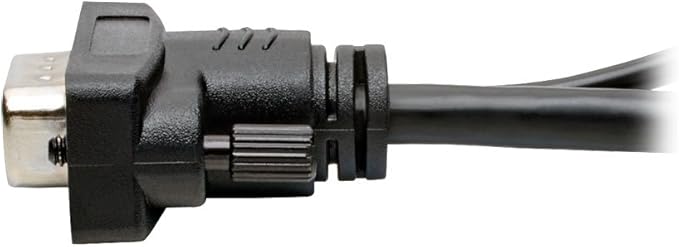 Tripp Lite HDMI to VGA + Audio Adapter Converter Cable Active Low Profile HD15 + 3.5mm M/M 1080p @ 60Hz 3ft 3' (P566-003-VGA-A)