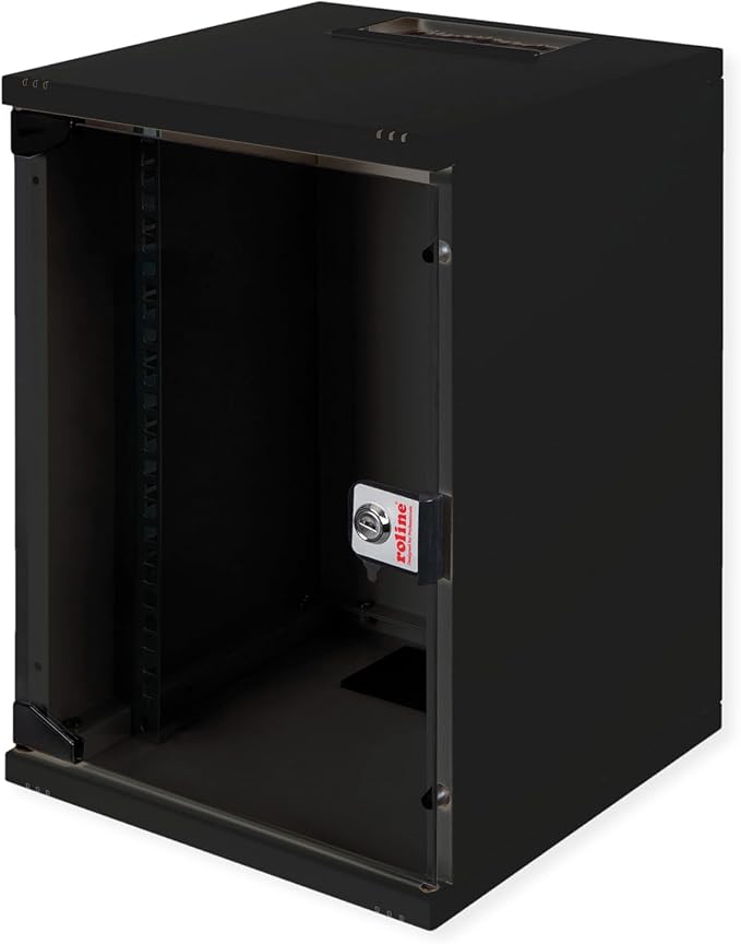 ROLINE 10 Inch Wall Housing 9 U, 312 x 300 W x D Black