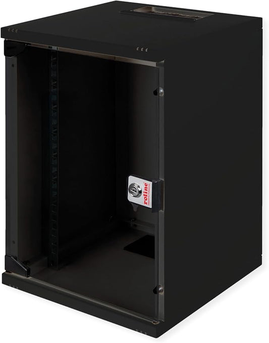 ROLINE 10 Inch Wall Housing 9 U, 312 x 300 W x D Black