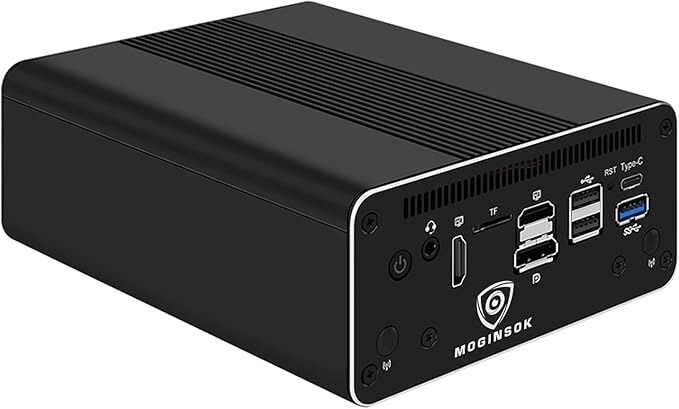 Firewall Mini PC 10GbE Router with 2xSFP+, Intel Core I5 1235U 10C/12T32GB DDR5 256GB PCIE SSD 4xIntel I226-V 2.5GbE 2*Intel 10Gb Network Card Firewall Home Server/Router 1xConsole