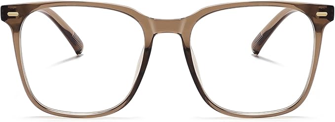 Oversized Square Blue Light Blocking Glasses for Women Men, Anti-Fatigue Computer Monitor Glasses Reduce Eye Strain