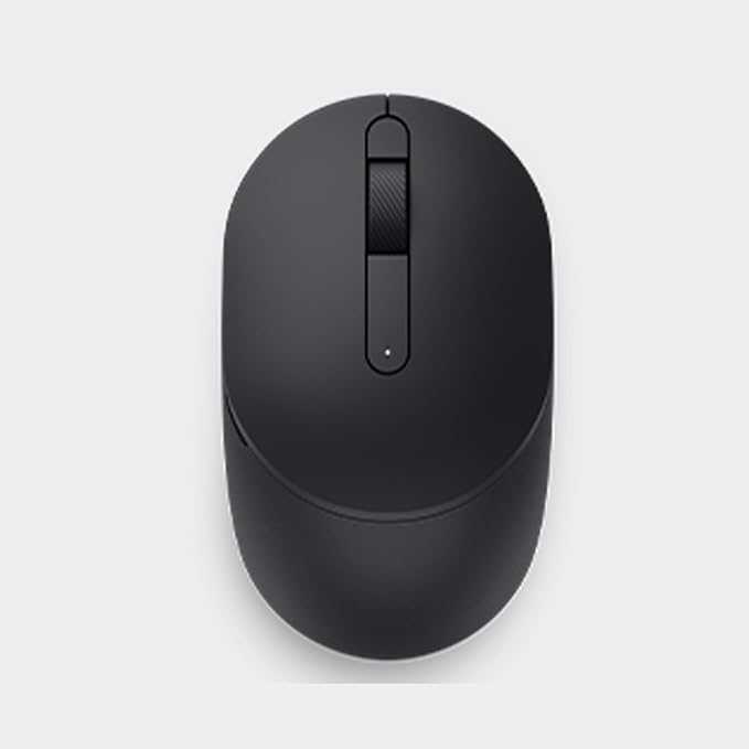 Dell MS355 Silent Mouse - Programmable Scroll Wheel, Secure Dual-Mode Connectivity, Adjustable DPI, Adjustable polling rate upto 250Hz, Ambidextrous, Low battery LED indicator, 3-Year warranty - Black