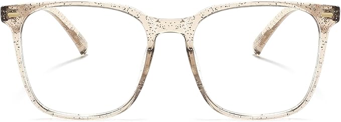 Oversized Square Blue Light Blocking Glasses for Women Men, Anti-Fatigue Computer Monitor Glasses Reduce Eye Strain