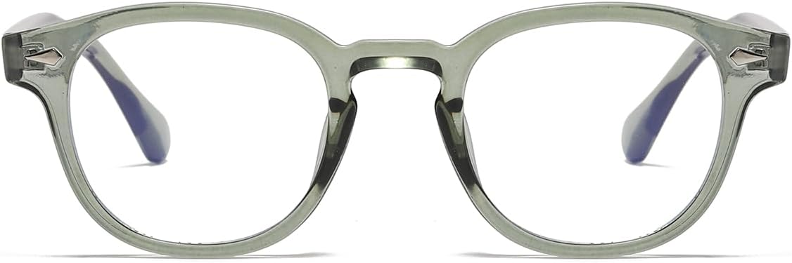 NIDOVIX Retro Round Blue Light Blocking Glasses for Men Women, Vintage Frame Non-prescription Computer Reading Eyeglasses