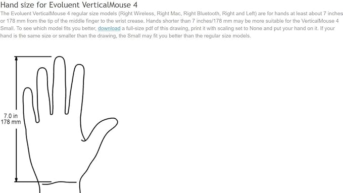 Evoluent – Inventor of The Vertical Mouse – VM4SW Ergonomic Vertical Mouse Right Hand Small Wireless USB, Sculpted for Comfort, Reduces Wrist Strain, 4 Speeds, 6 Customizable Buttons in Windows