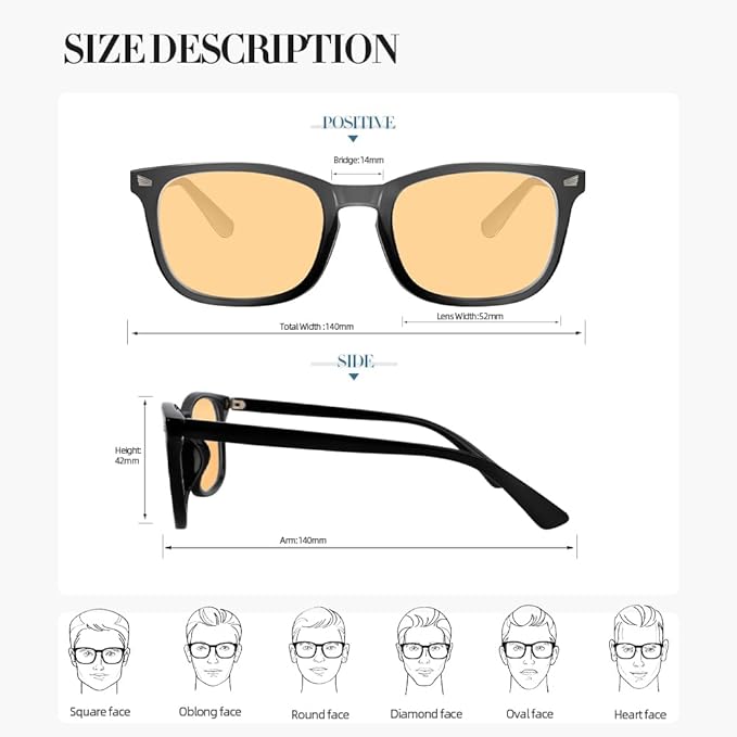 NZKNP Blue Light Glasses for Woman Men,Blue Light Blocking Glasses,Clear Glasses
