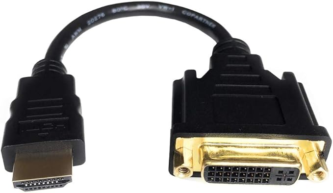 HDMI to DVI Cable, Bi-Directional Adapter, 4K DVI to HDMI Converter (1 Pack)