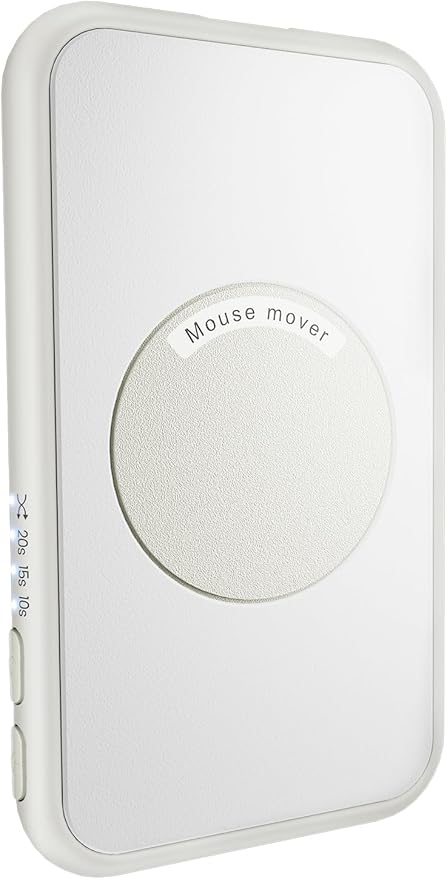 Ultra-Slim Mouse Jiggler,100% Undetectable Mouse Mover Jiggler Device Shaker with Adjustable Spinning Time,Random Movement,Gifts for Keeping PC/Laptop Active & Secure to Improve Work Efficiency