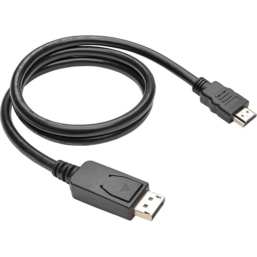 Tripp Lite DisplayPort to HDMI Adapter Cable, DP with Latches to HDMI (M/M), UHD 4K x 2K/1080p, 3 ft. (P582-003-V2)