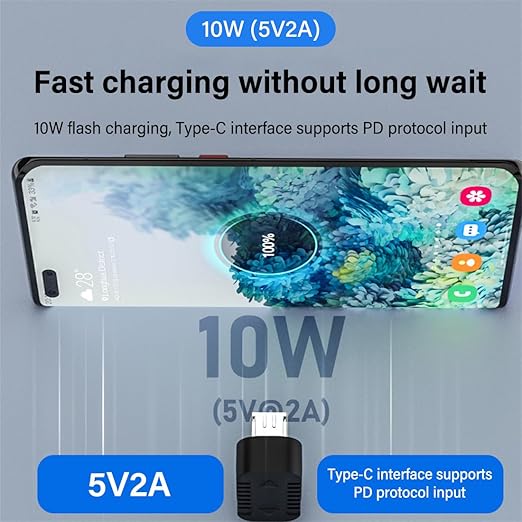 2 pcs Type-c to Micro USB Power Data Adapter.usb2.0 (5V2A) 10W 480Mbps USB C femle to Micro USB Male Charging Convertor Adapter 180 Degree U-Shaped Angle for Tablet & Mobile Phone