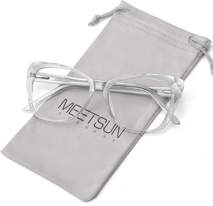 MEETSUN Blue Light Blocking Glasses for Women Anti Eyestrain Filter Blue Ray Oversized Computer Game Glasse