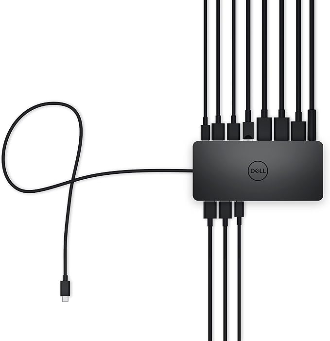 Dell Universal Dock (UD22): USB-C Docking Station with Future-Ready Design + HDMI & DisplayPort Cables + Ethernet - Dock Hub Bundle